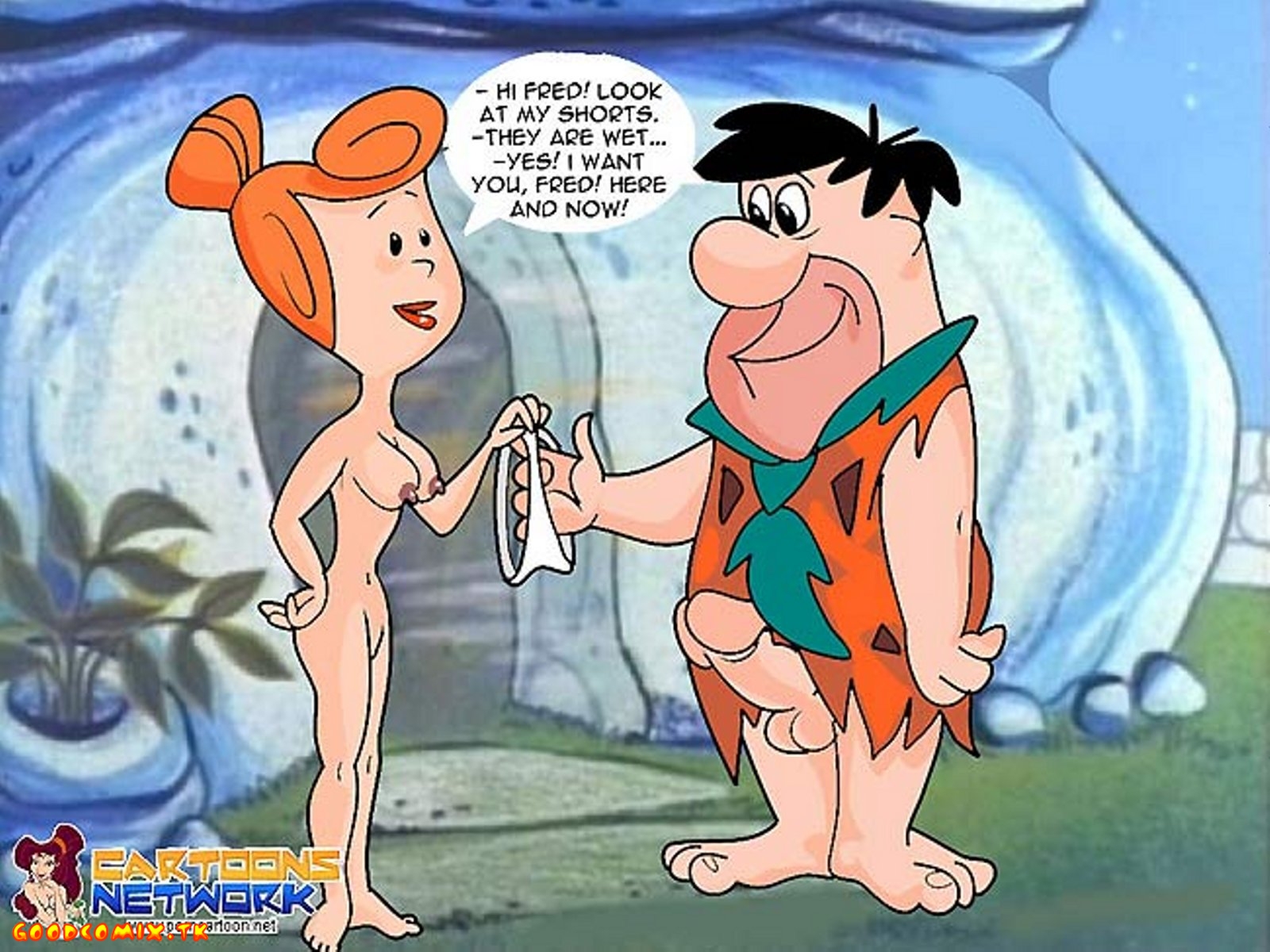 Il Flintstones cartoon porno